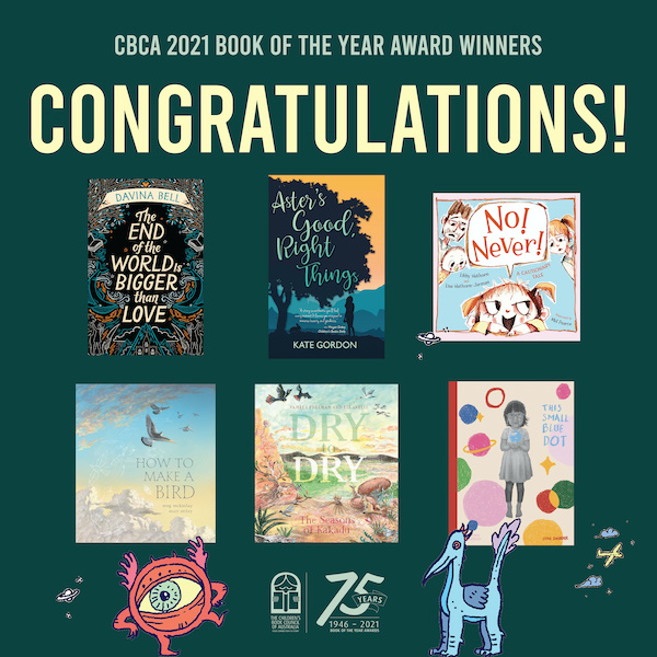 CBCA Announcing the 2021 CBCA Book of the Year Awards!